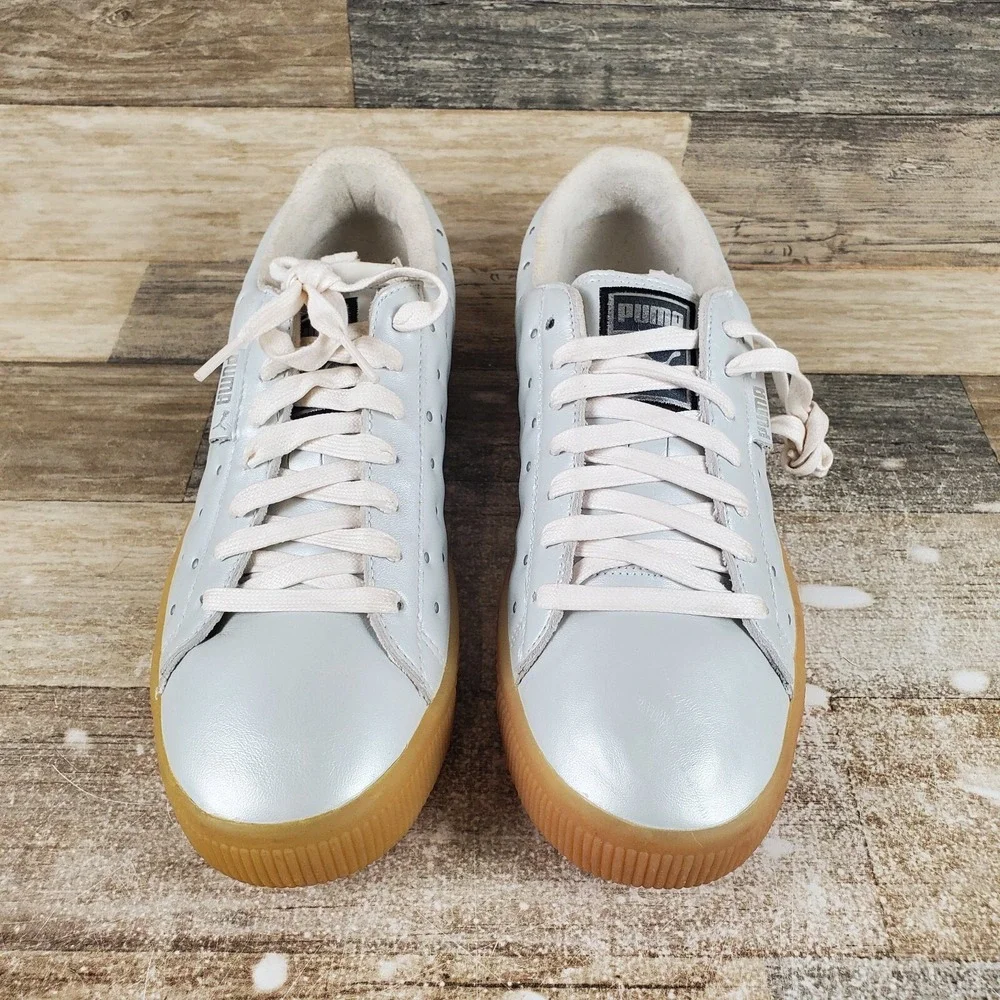 Puma Davenport Mens Shoes Sz 8.5 Studded Lace Up Trainers‎ Sneakers